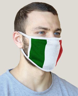 Italian flag themed reusable fabric THM900HTN mask