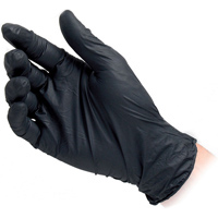 Dark Nitrile disposable gloves, latex free and powder free